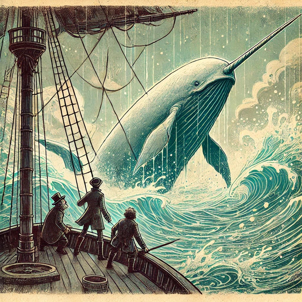 A tense scene inside a dark echoing cave with Armand Leclerc and Elodie Moreau cautiously advancing, looking around as if being followed