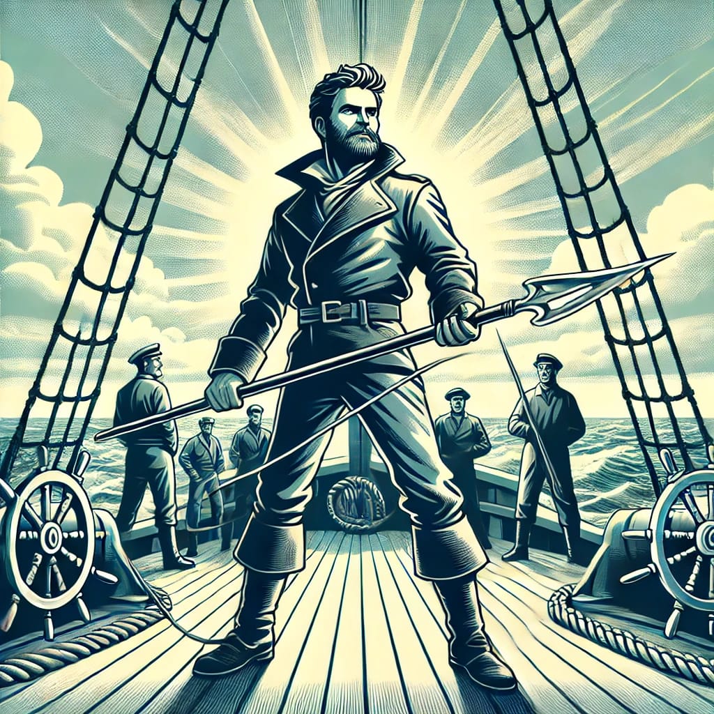 A tense scene inside a dark echoing cave with Armand Leclerc and Elodie Moreau cautiously advancing, looking around as if being followed